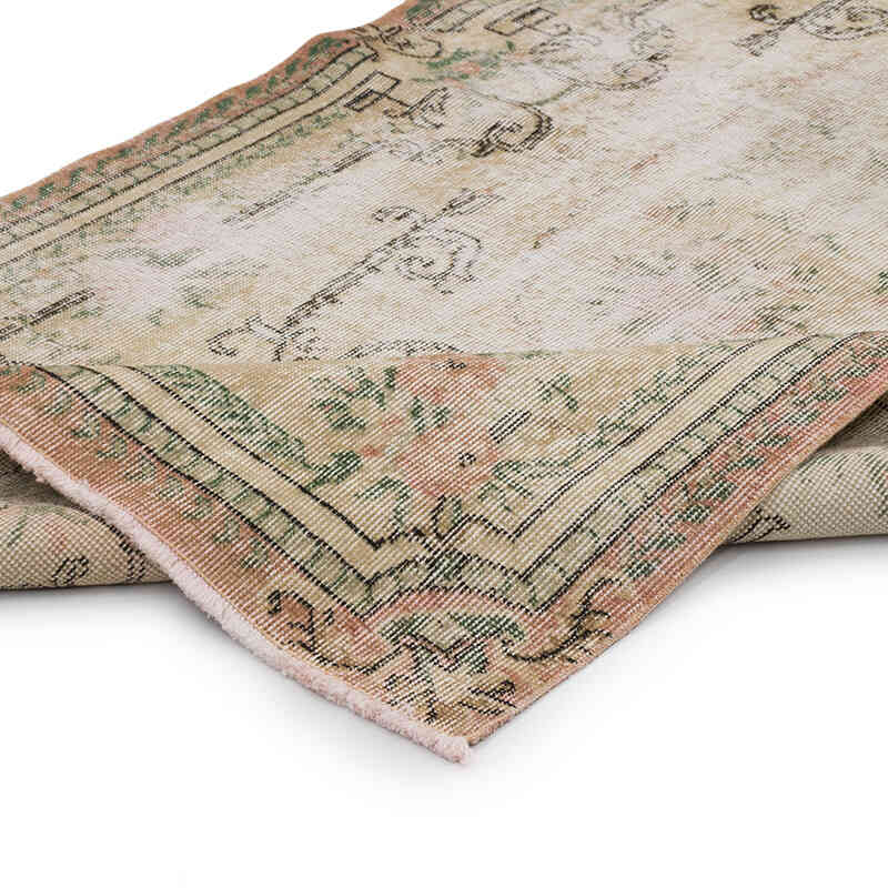 Alfombra Vintage Turca Anudada a Mano - 114 cm x 205 cm - K0068921