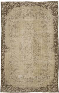 Vintage Turkish Hand-Knotted Rug - 6' 1" x 9' 7" (73" x 115")