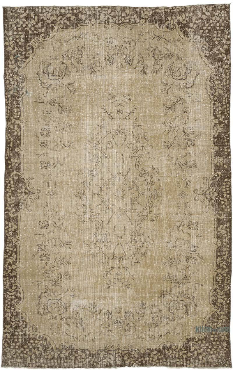 Alfombra Vintage Turca Anudada a Mano - 185 cm x 292 cm - K0068924