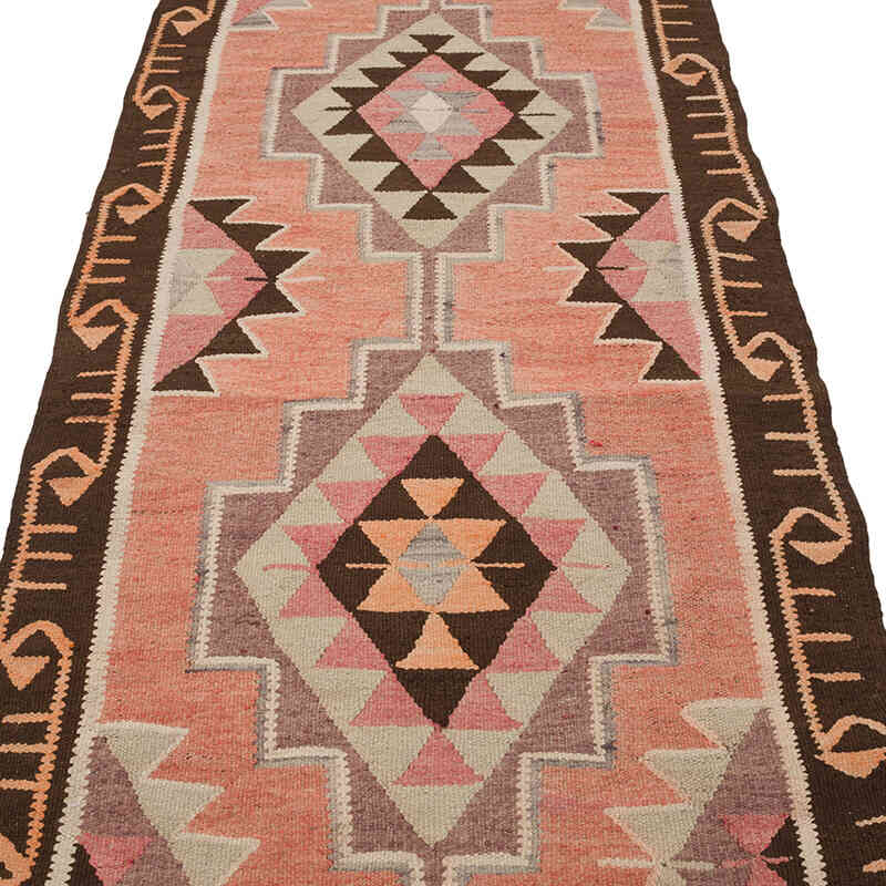 Vintage Tribal Kilim Runner - 3' 3" x 11' 3" (39" x 135") - K0068926