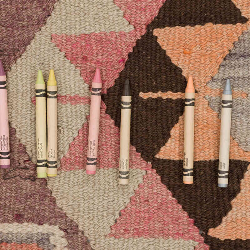 Vintage Tribal Kilim Runner - 3' 3" x 11' 3" (39" x 135") - K0068926