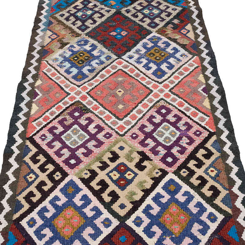 Vintage Anadolu Kilim Yolluk - 88 cm x 326 cm - K0068929