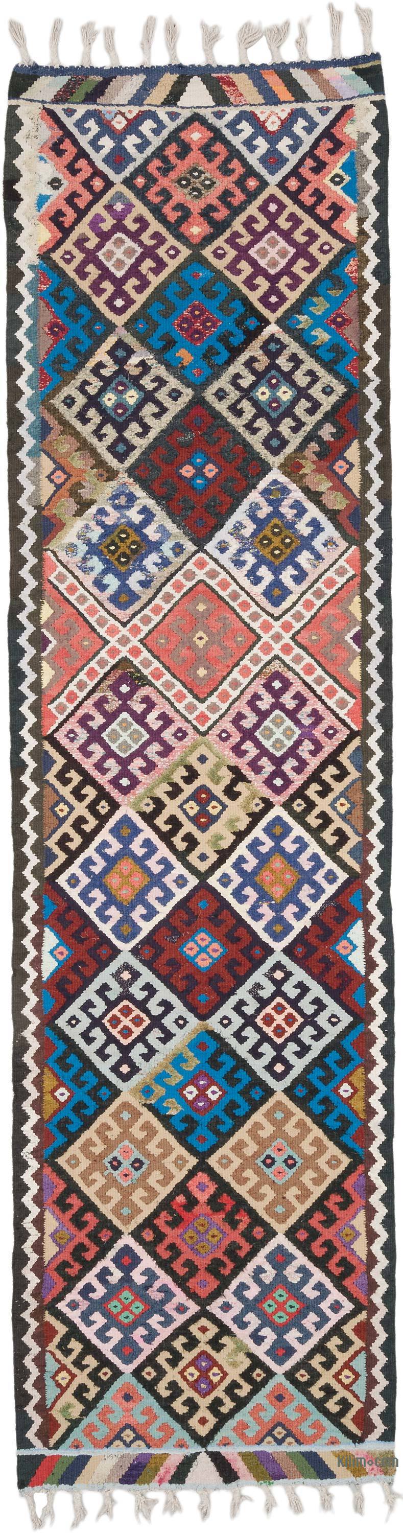 Vintage Anadolu Kilim Yolluk - 88 cm x 326 cm - K0068929