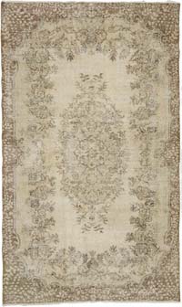 Vintage Turkish Hand-Knotted Rug - 5' 4" x 8' 11" (64" x 107")