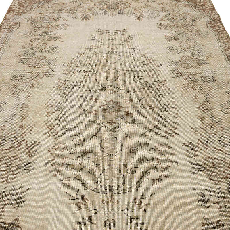 Alfombra Vintage Turca Anudada a Mano - 163 cm x 273 cm - K0068930