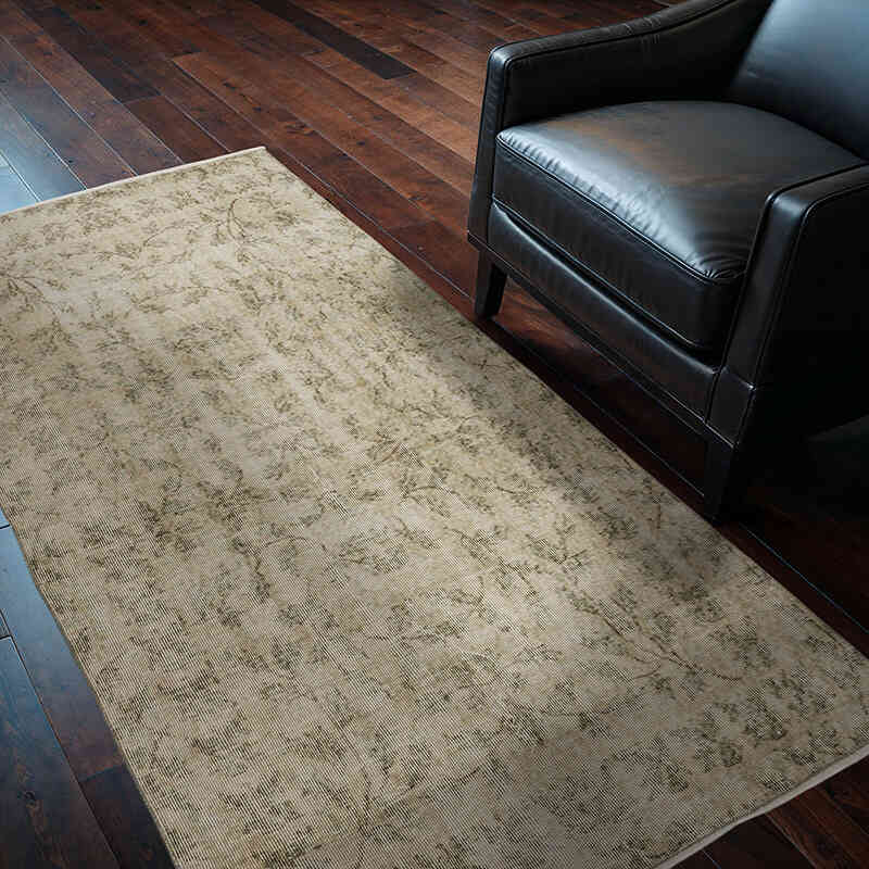 Alfombra Vintage Turca Anudada a Mano - 114 cm x 196 cm - K0068939