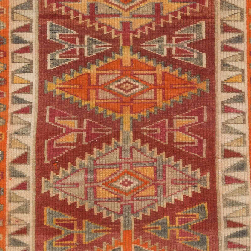Vintage Tribal Runner Rug - 2' 10" x 9' 6" (34" x 114") - K0068948
