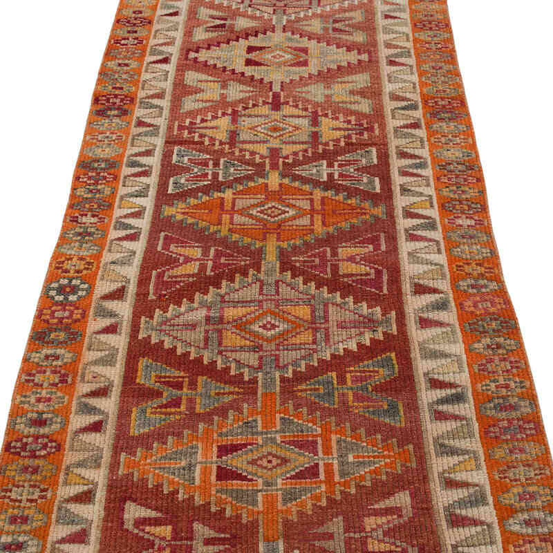 Vintage Tribal Runner Rug - 2' 10" x 9' 6" (34" x 114") - K0068948