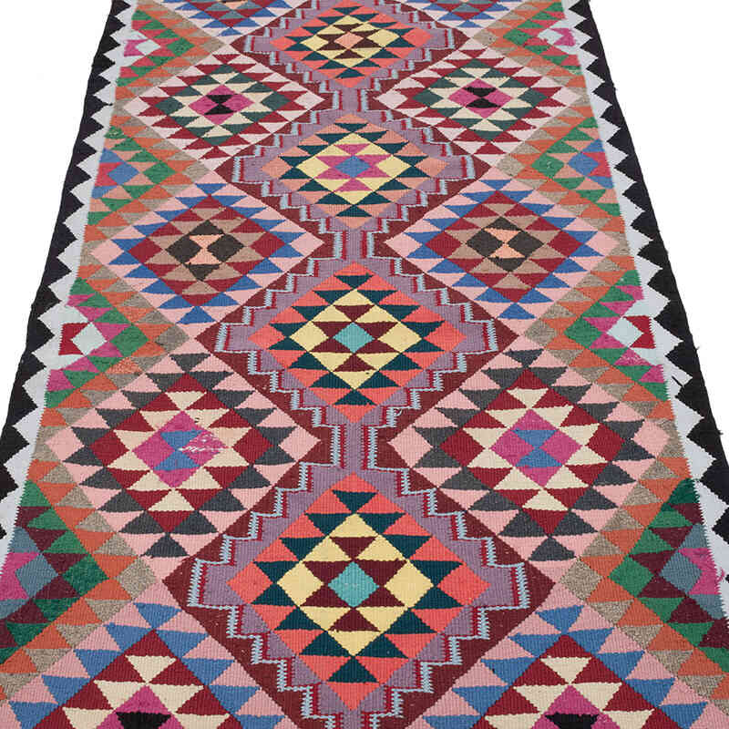 Vintage Anadolu Kilim Yolluk - 100 cm x 316 cm - K0068949