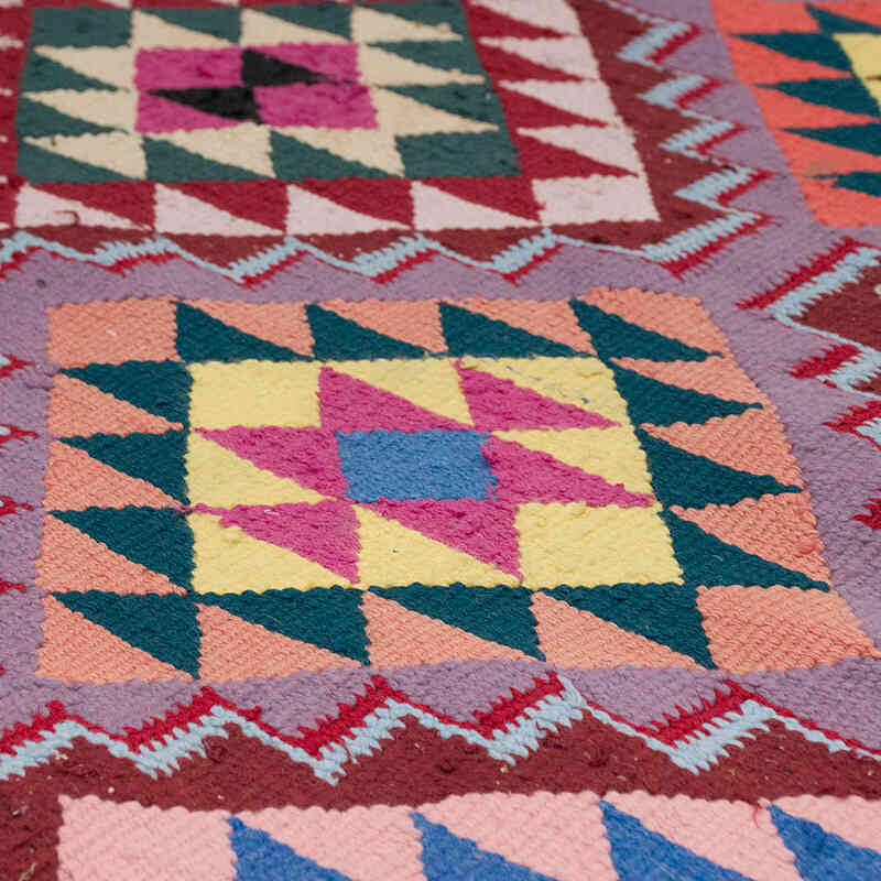 Vintage Anadolu Kilim Yolluk - 100 cm x 316 cm - K0068949