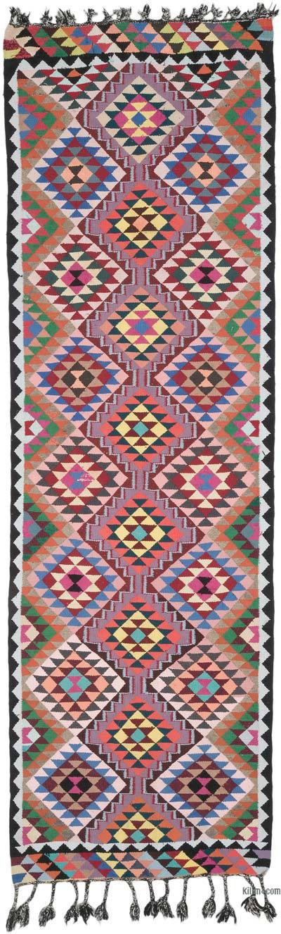 Vintage Anadolu Kilim Yolluk - 100 cm x 316 cm