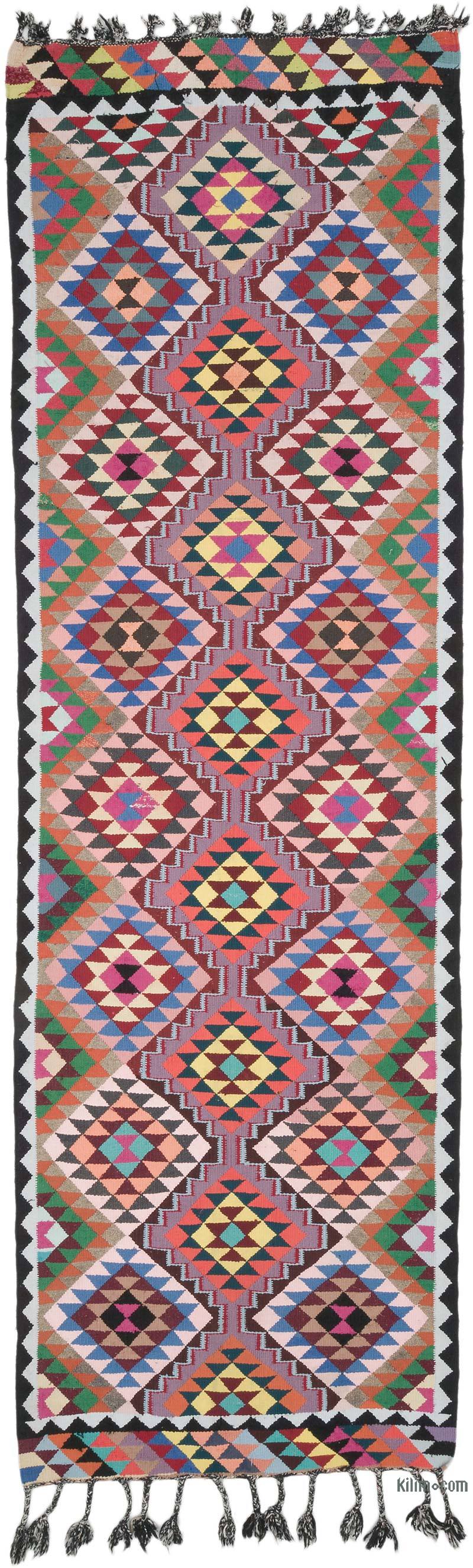 Vintage Anadolu Kilim Yolluk - 100 cm x 316 cm - K0068949