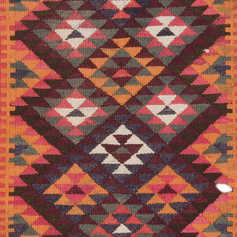 Vintage Tribal Kilim Runner - 2' 10" x 10' 1" (34" x 121") - K0068962