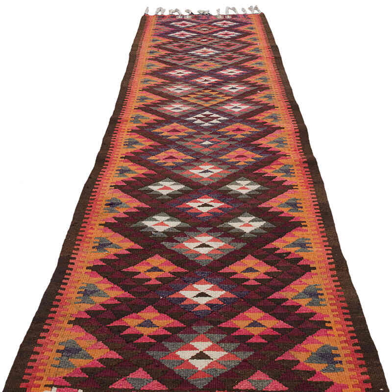 Vintage Tribal Kilim Runner - 2' 10" x 10' 1" (34" x 121") - K0068962