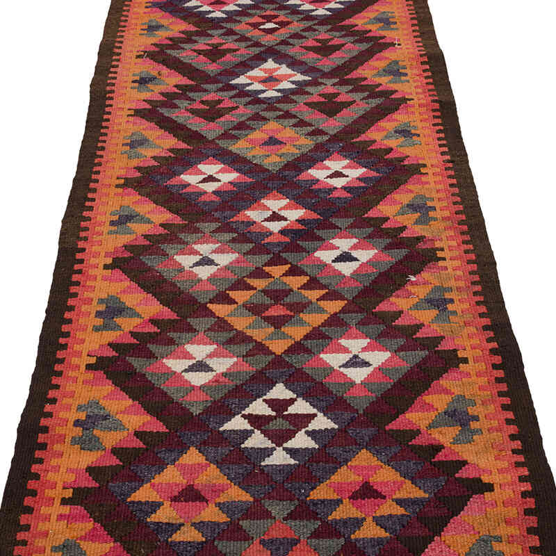 Vintage Tribal Kilim Runner - 2' 10" x 10' 1" (34" x 121") - K0068962