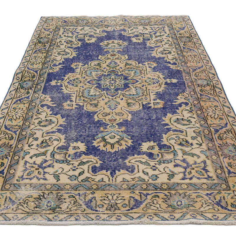 Alfombra Vintage Turca Anudada a Mano - 115 cm x 208 cm - K0068971