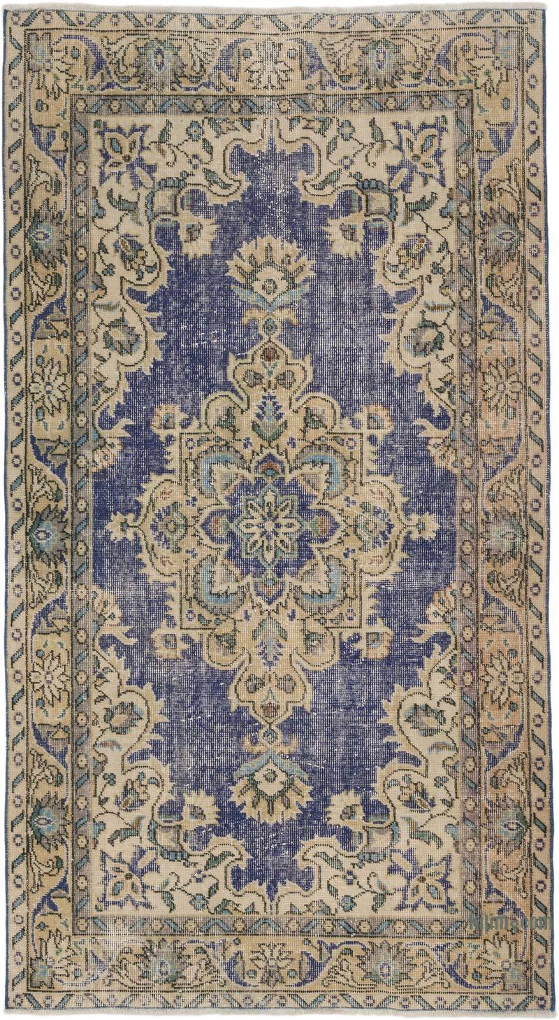 Alfombra Vintage Turca Anudada a Mano - 115 cm x 208 cm - K0068971