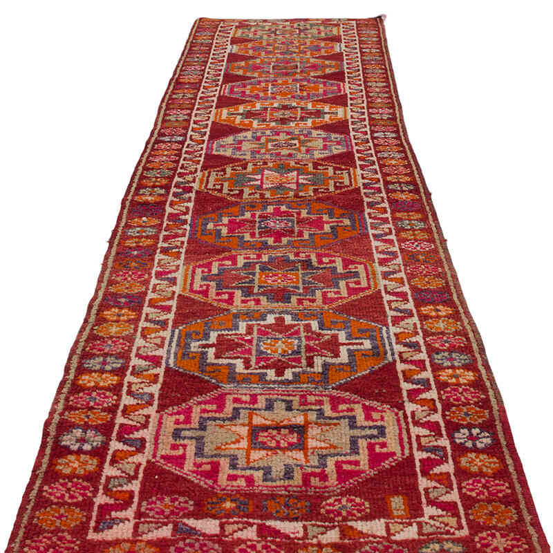 Vintage Tribal Runner Rug - 2' 11" x 11' 1" (35" x 133") - K0068981