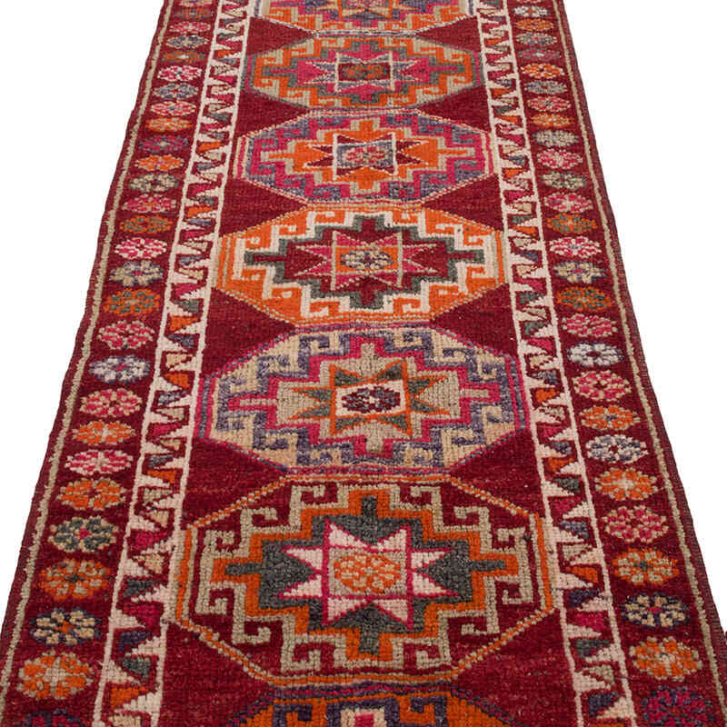 Vintage Tribal Runner Rug - 2' 11" x 11' 1" (35" x 133") - K0068981