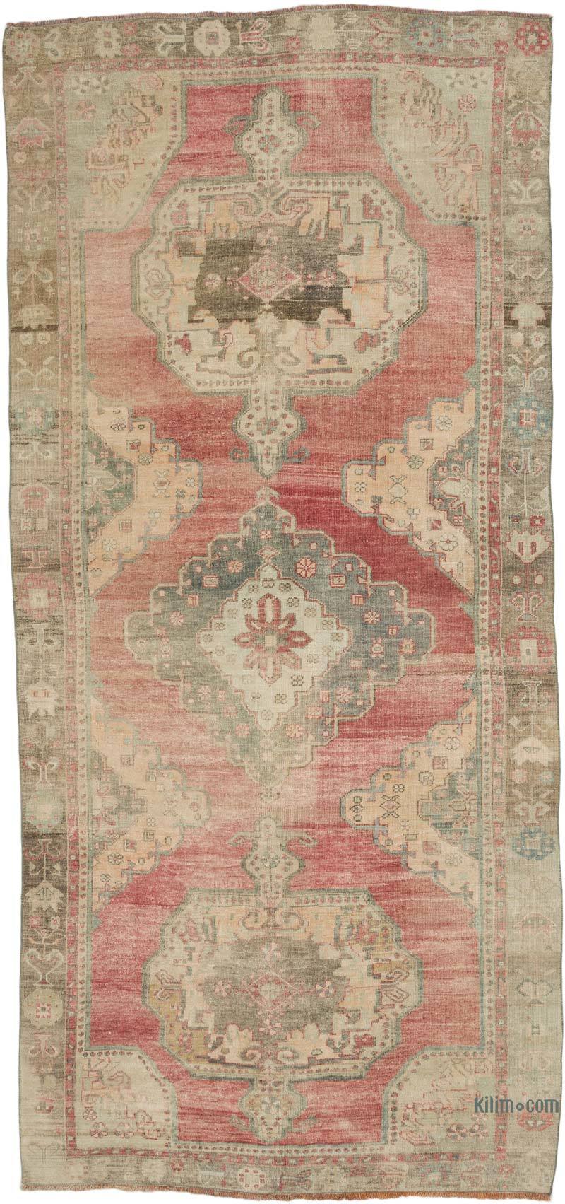 Alfombra Vintage Turca Anudada a Mano - 150 cm x 324 cm - K0068986