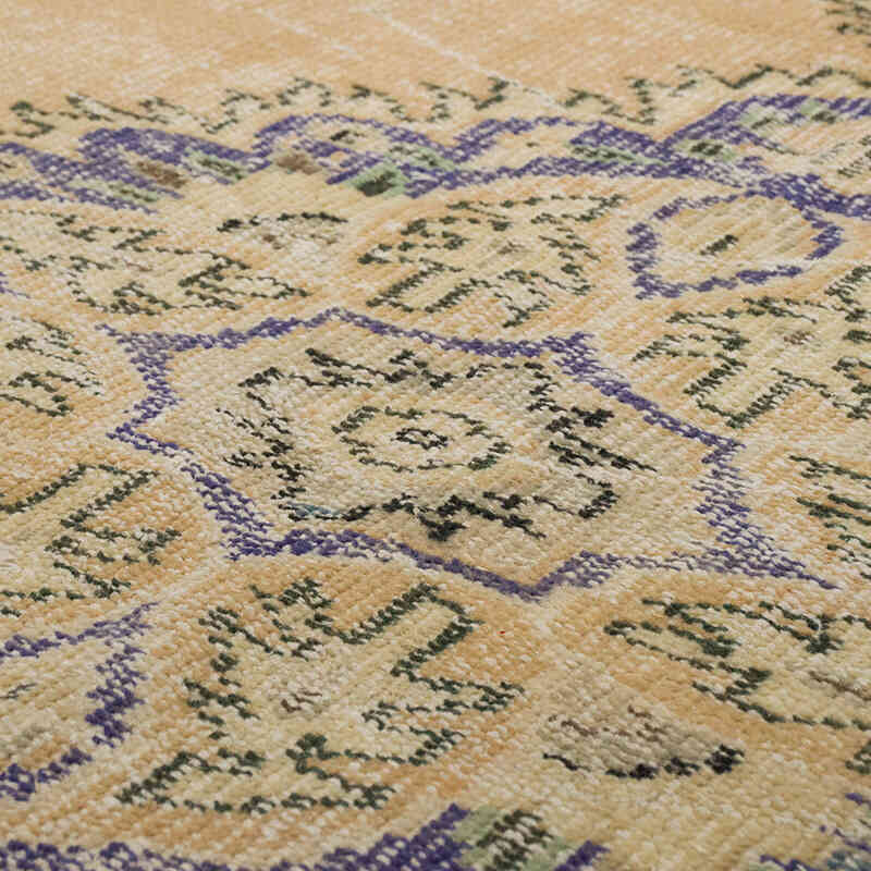 Alfombra Vintage Turca Anudada a Mano - 153 cm x 294 cm - K0068989