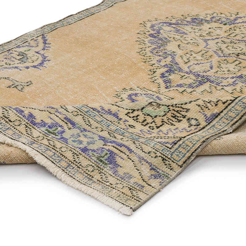 Alfombra Vintage Turca Anudada a Mano - 153 cm x 294 cm - K0068989