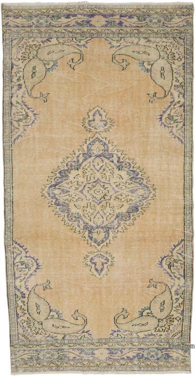Alfombra Vintage Turca Anudada a Mano - 153 cm x 294 cm