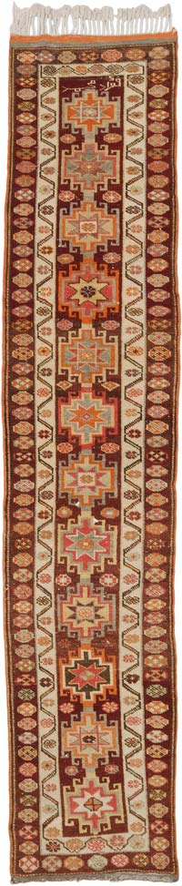 Alfombra Vintage de pasillo - 85 cm x 406 cm