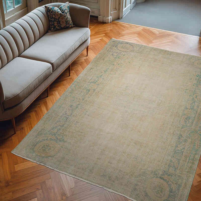 Vintage Turkish Hand-Knotted Rug - 6' 11" x 9' 5" (83" x 113") - K0068994