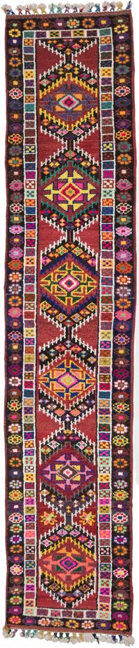 Alfombra Vintage de pasillo - 85 cm x 406 cm