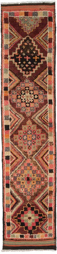 Alfombra Vintage de pasillo - 82 cm x 360 cm