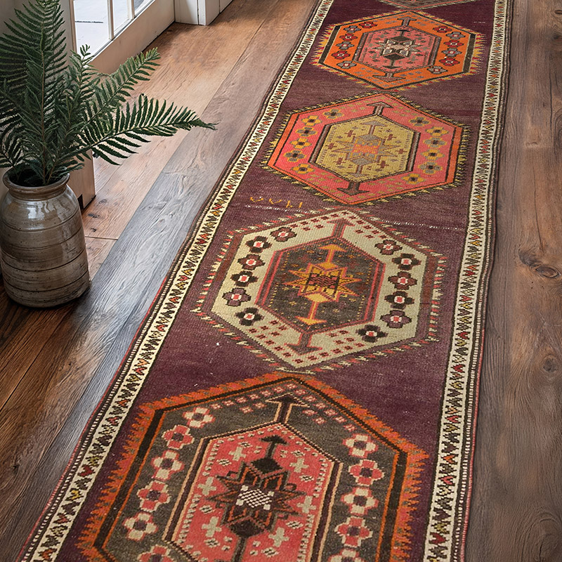 Vintage Anadolu Yolluk - 84 cm x 341 cm - K0069011
