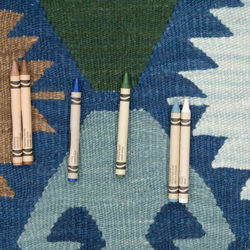 New Handwoven Turkish Kilim Rug - 8' 2" x 11' 5" (98" x 137") - K0069014