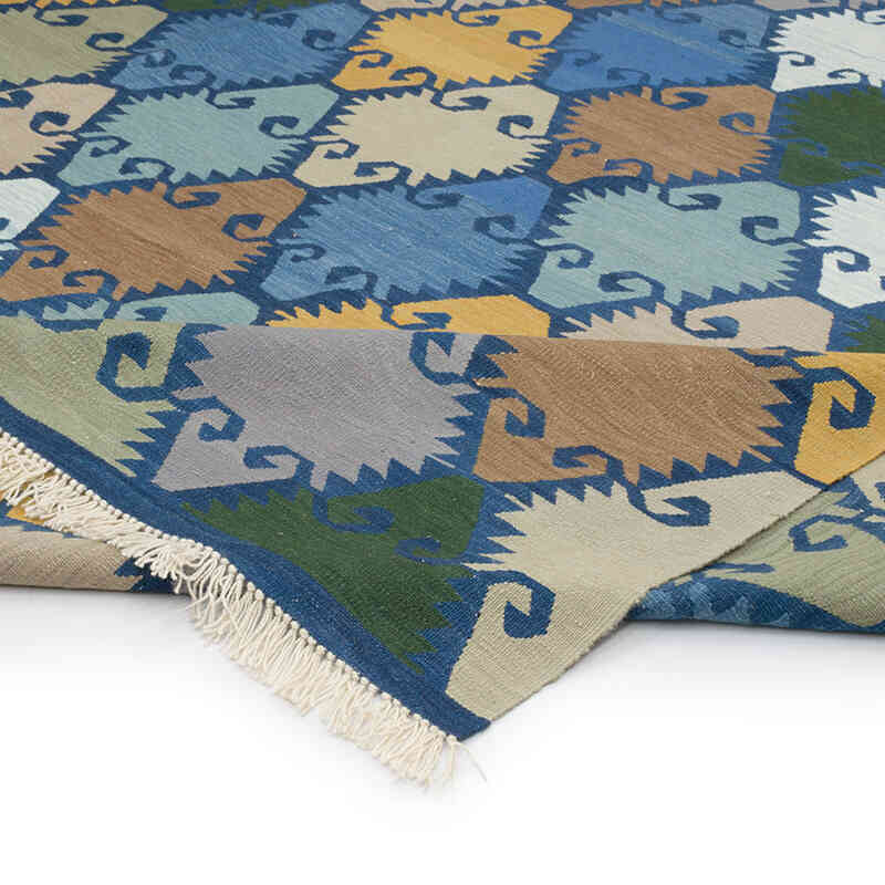 New Handwoven Turkish Kilim Rug - 8' 2" x 11' 5" (98" x 137") - K0069014