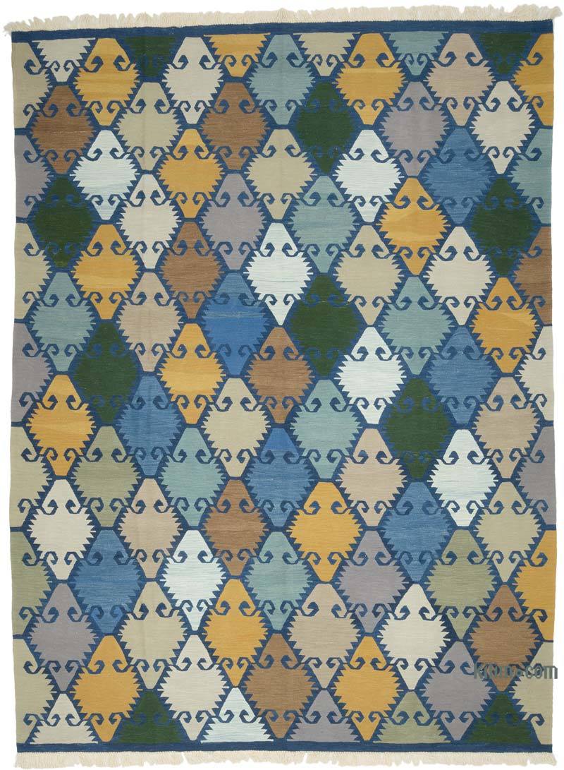 New Handwoven Turkish Kilim Rug - 8' 2" x 11' 5" (98" x 137") - K0069014