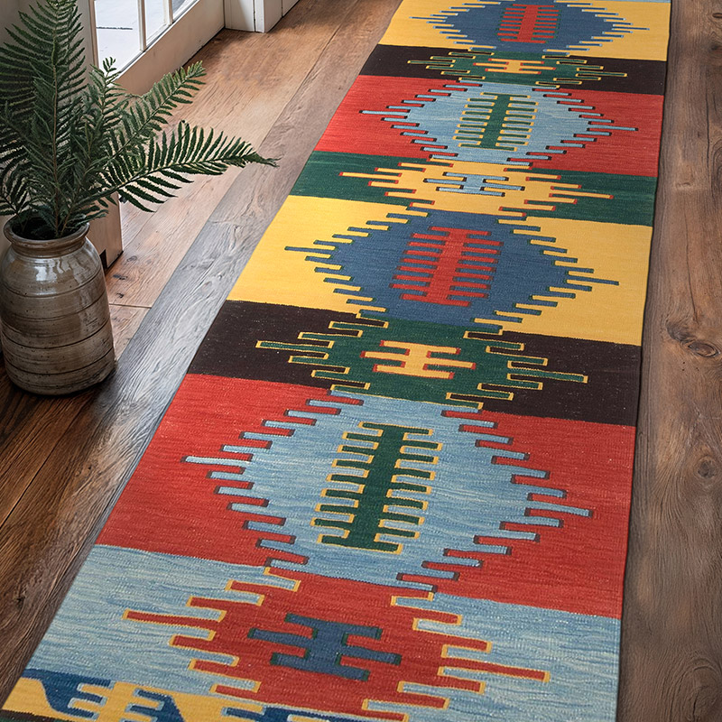 Corredor Nueva Alfombra Turca Kilim - 88 cm x 342 cm - K0069016
