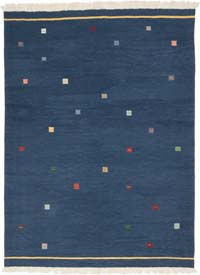 New Handwoven Turkish Kilim Rug - 6' 1" x 8' 2" (73" x 98")