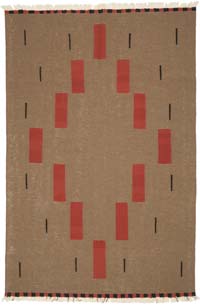 New Handwoven Turkish Kilim Rug - 6' 2" x 9' 3" (74" x 111")