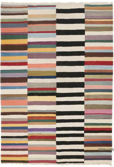 New Handwoven Turkish Kilim Rug - 6' 11" x 9' 9" (83" x 117")