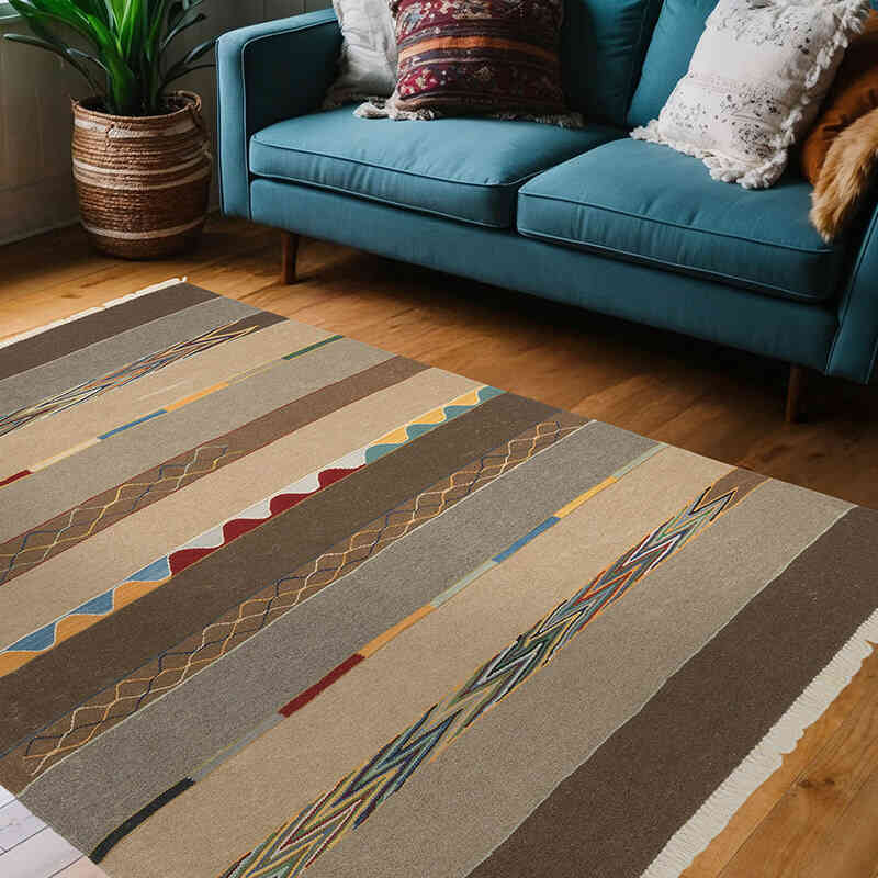 Yeni Kök Boya El Dokuma Kilim - 154 cm x 215 cm - K0069027