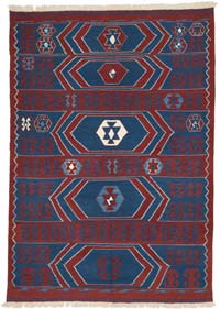 New Handwoven Turkish Kilim Rug - 6'  x 8' 6" (72" x 102")