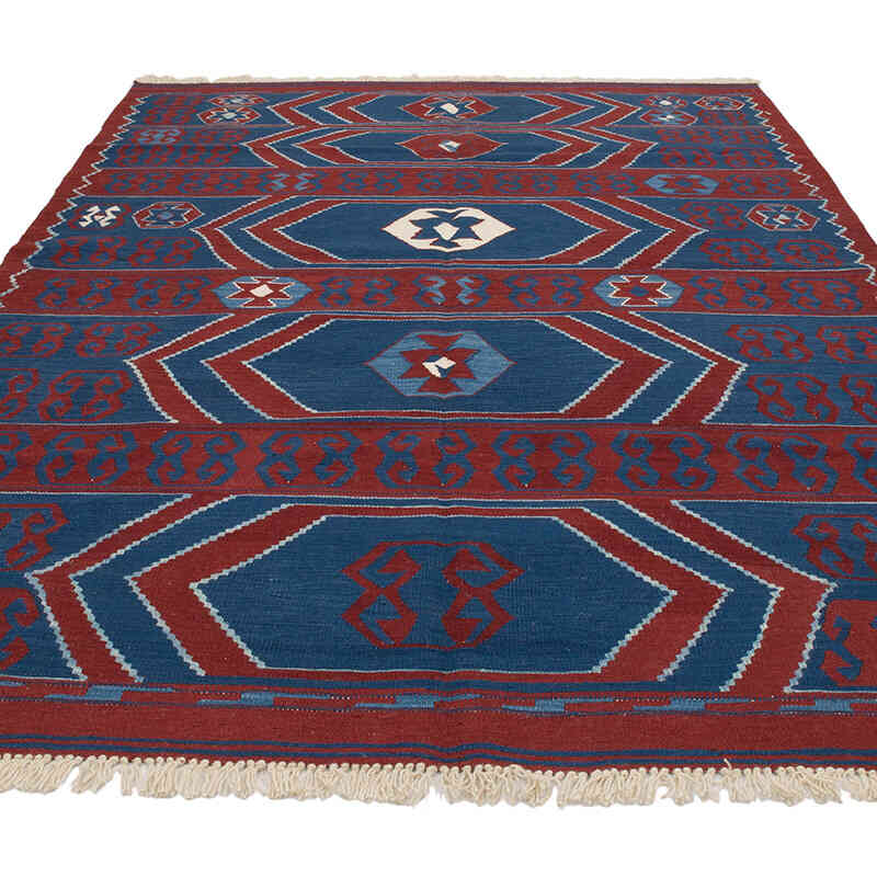 New Handwoven Turkish Kilim Rug - 6'  x 8' 6" (72" x 102") - K0069029