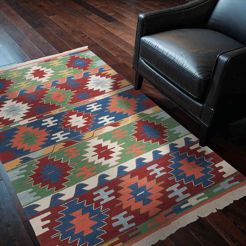 Yeni Kök Boya El Dokuma Kilim - 124 cm x 178 cm - K0069030