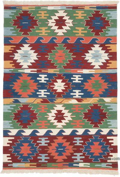 New Handwoven Turkish Kilim Rug - 4' 1" x 5' 10" (49" x 70")