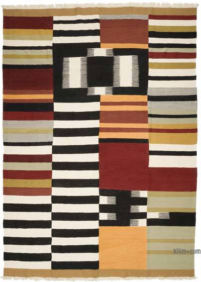 New Handwoven Turkish Kilim Rug - 8' 4" x 11' 7" (100" x 139")