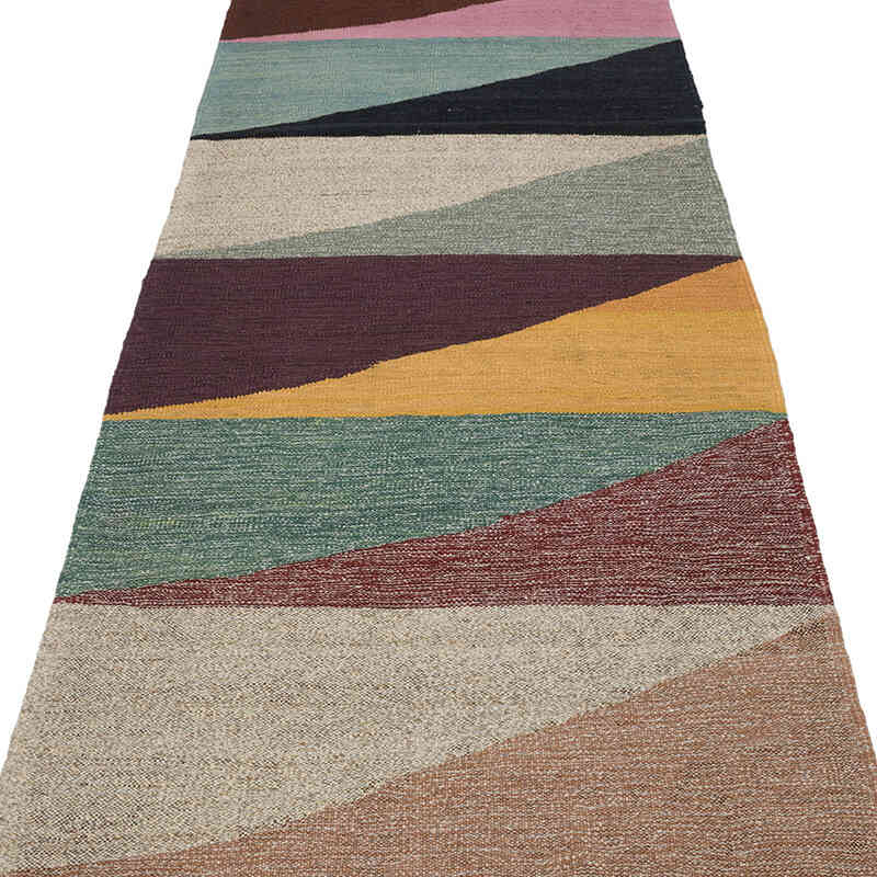 New Handwoven Turkish Kilim Runner - 3'  x 13' 7" (36" x 163") - K0069033