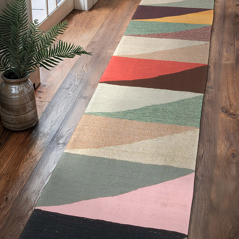 New Handwoven Turkish Kilim Runner - 3'  x 13' 7" (36" x 163") - K0069033