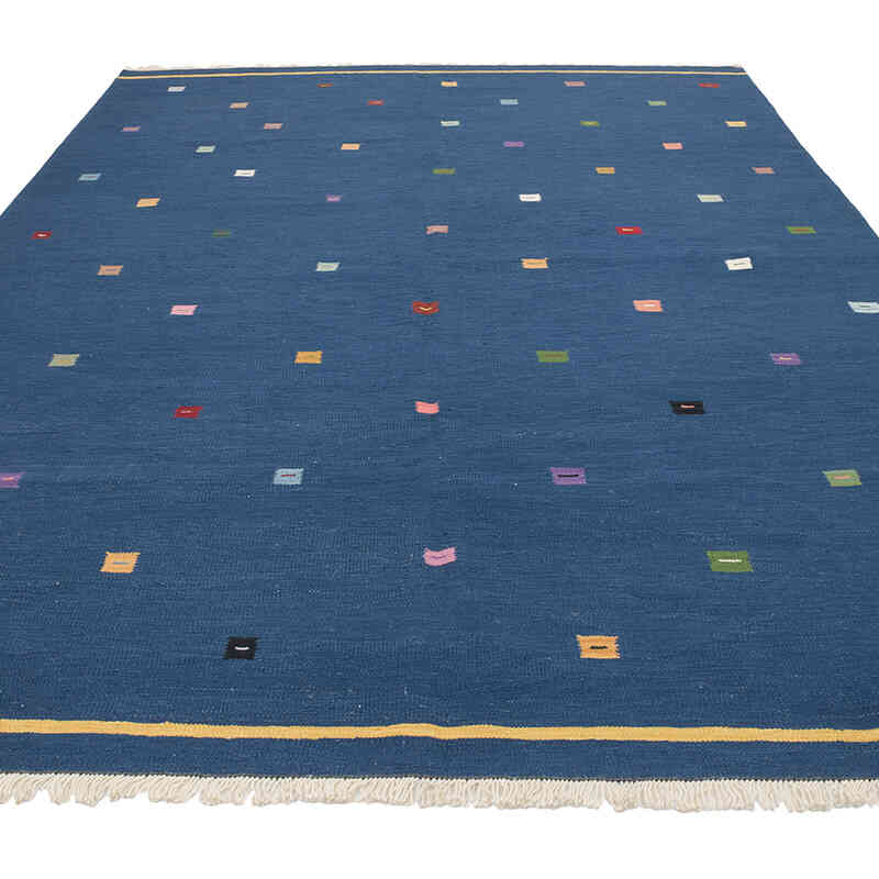 New Handwoven Turkish Kilim Rug - 6' 9" x 9' 9" (81" x 117") - K0069035