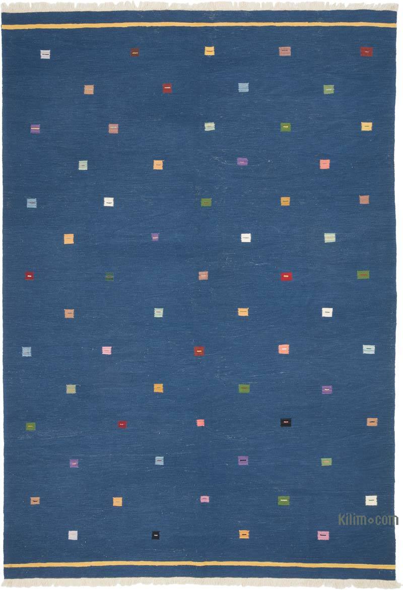New Handwoven Turkish Kilim Rug - 6' 9" x 9' 9" (81" x 117") - K0069035