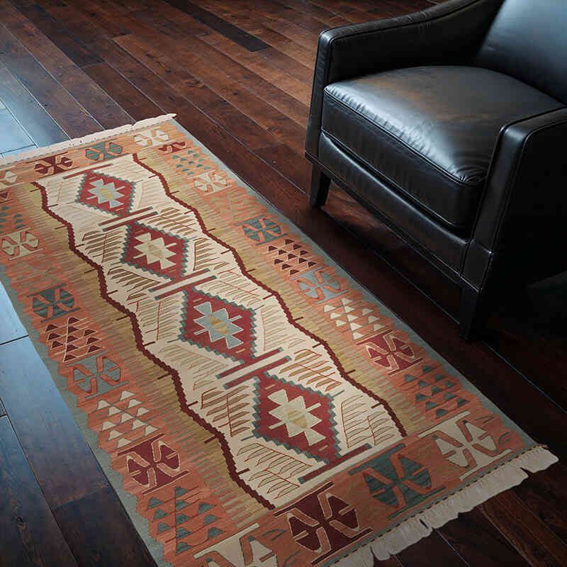 Nueva Alfombra Turca Kilim - 99 cm x 182 cm - K0069040